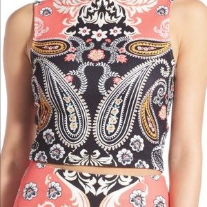 MINKPINK paisley crop top